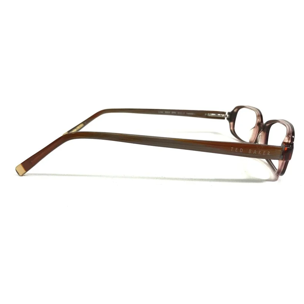 Ted Baker Eyeglasses Frames Liner B804 BRN Brown Rectangular Full Rim 51-17-140